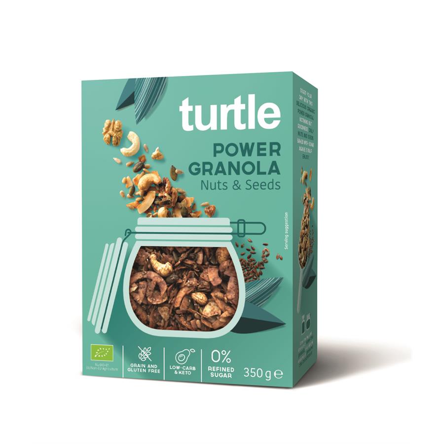 Granola noix et graines - Sans gluten - 350 gr - Turtle Power