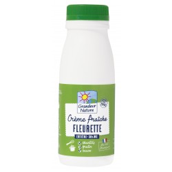 Crème fraîche Fleurette Bidonnette - 25 cl - Delibio