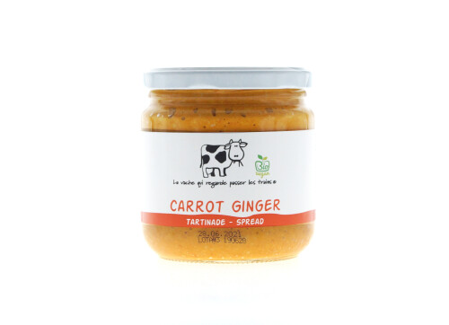 Tartinade carotte gingembre bio - 400 gr - La Vache