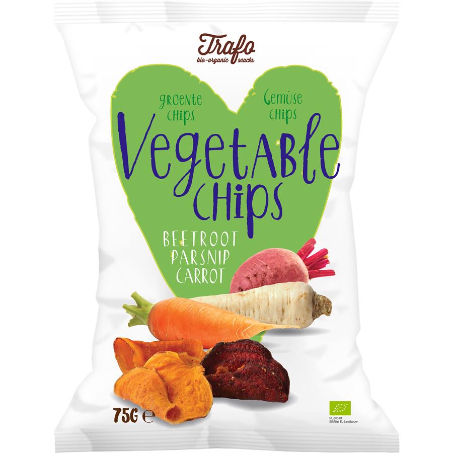 Chips de légumes - Betterave/carottes/panais - 75 gr - Trafo
