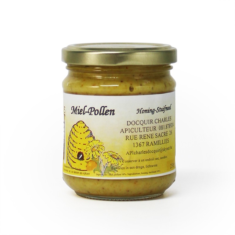 Miel avec 10% de pollen - Charles Docquir - 250 gr