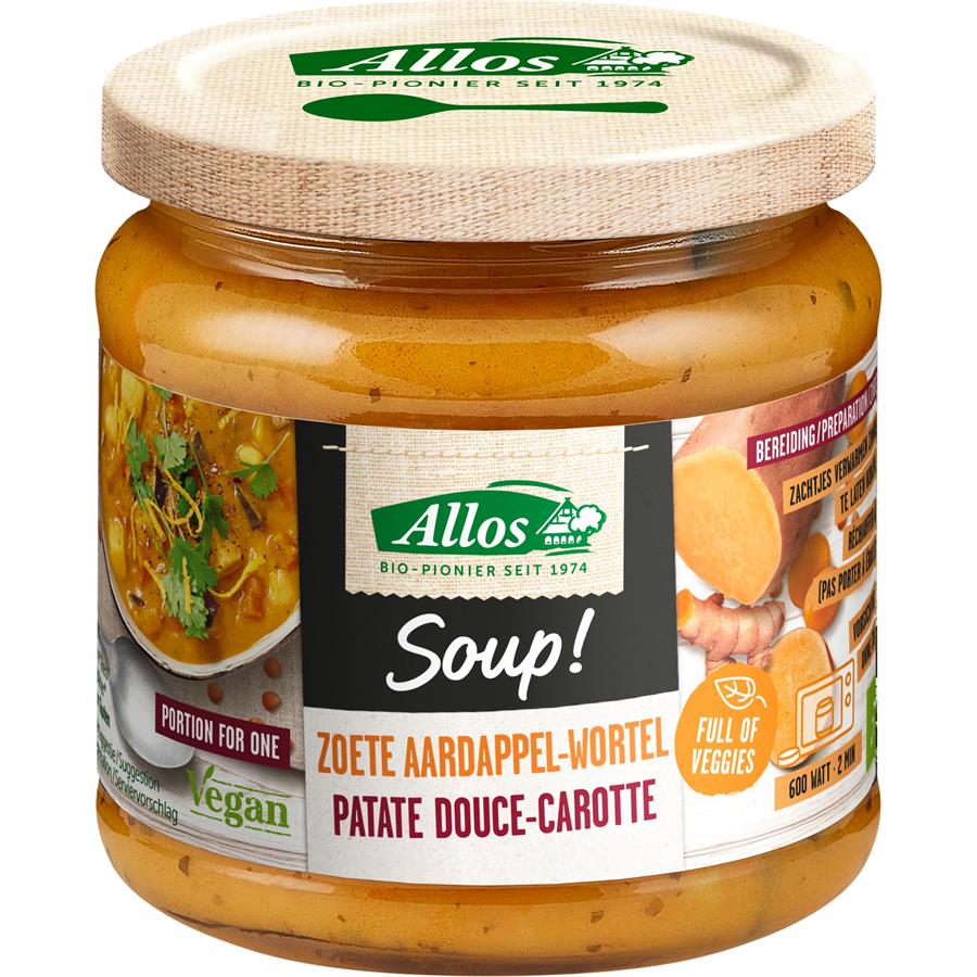 Soupe patates douces/carottes - 350 ml - Allos