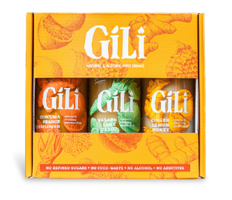 Gift Pack Gili (concentrés de gingembre sans alcool) - 3 x 200 ml