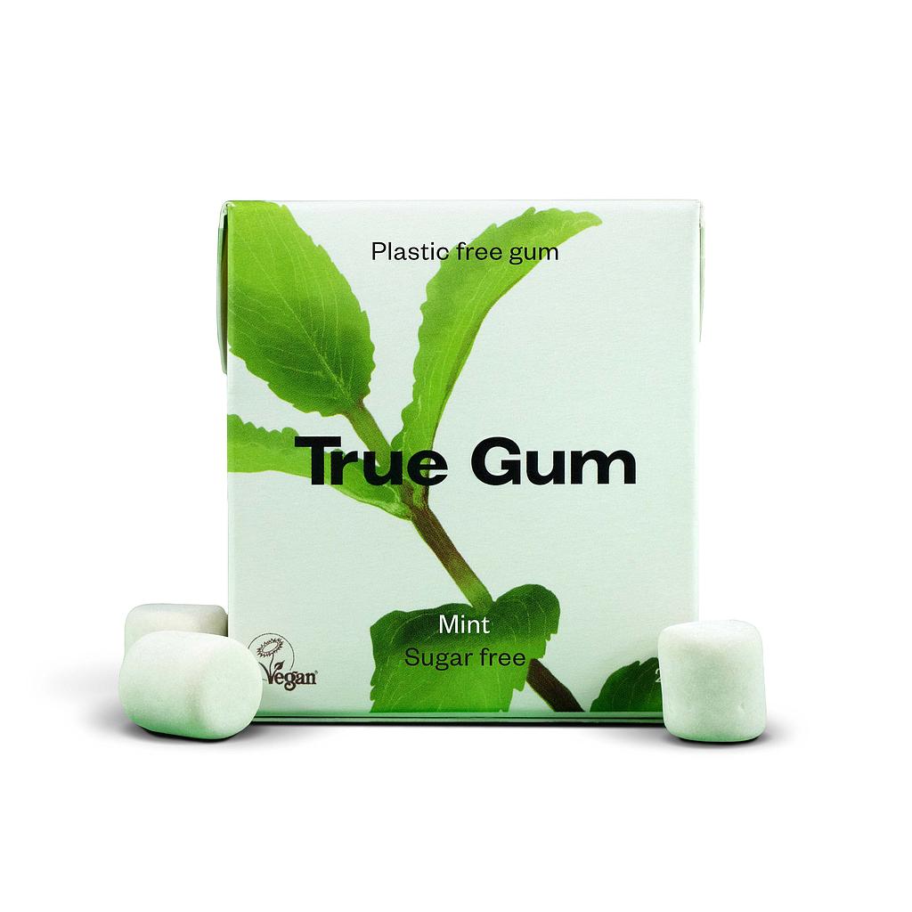 Chewing Gum de plante, biodégradable et sans sucre - Menthe - 24 pcs - True Gum