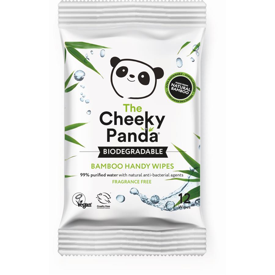 Lingettes pour bébé (biodégradables) format voyage - 12 pc - Cheeky Panda
