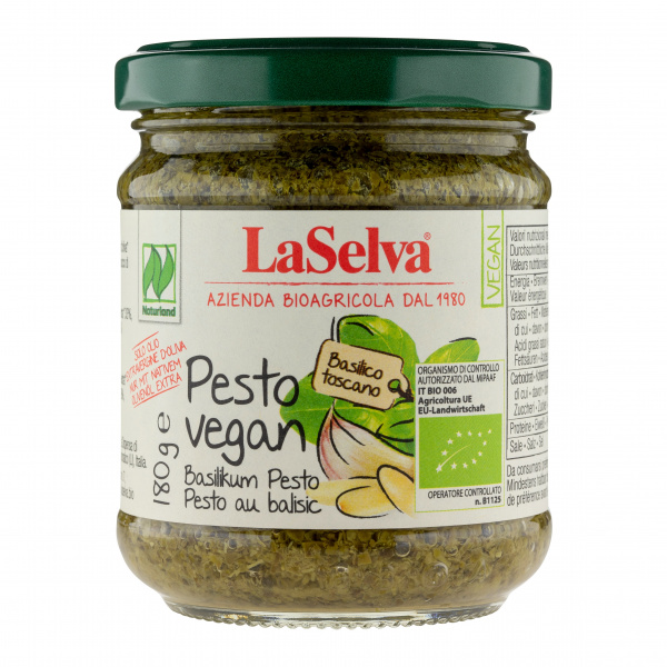 Pesto Vegan au Basilic - 180 gr - La Selva