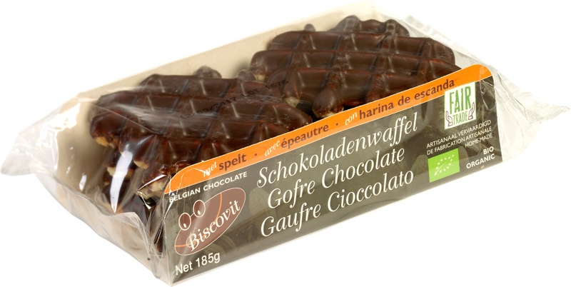 Gaufres épeautre chocolat (6pcs) -  185 gr - Biscovit