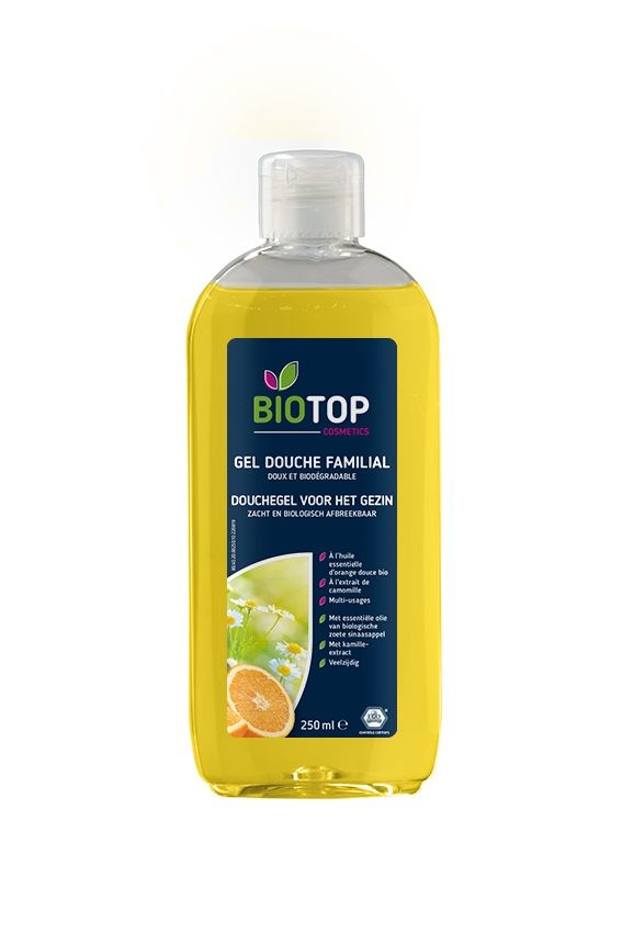 Gel douche huile essentielle orange camomille - 250 ml - BioTop