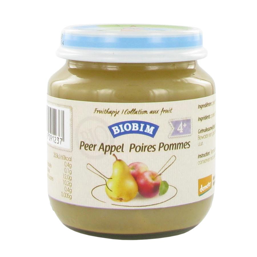 Purée Pomme Poire (4+ mois) - 125 g - Joannusmolen (Biobim)