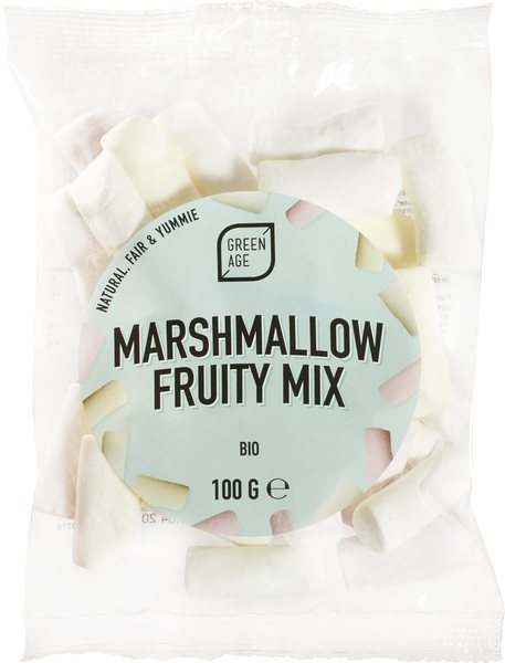 Guimauves/Marshmellow mélange fruité - 100 g - Green Age
