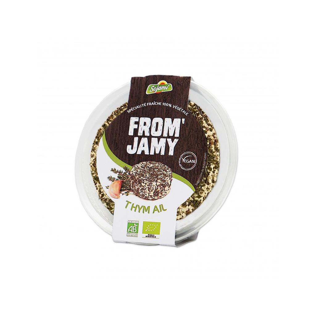 Fromage frais vegan au thym et à l'ail - 135 g - From' Jamy