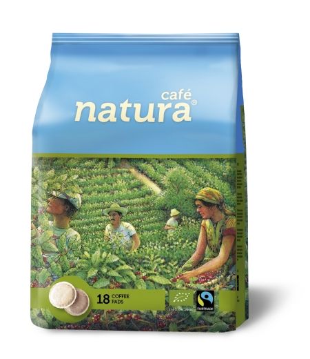 Dosettes de café bio - 18 x 7 gr - Natura