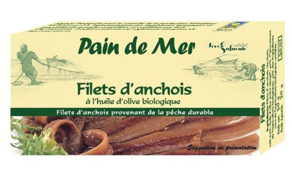 Filet d'anchois à l'huile d'olive bio - 50 gr - Pan Do Mar