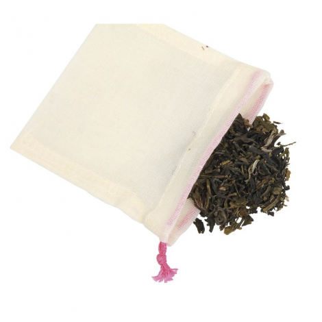 Sachet à thé réutilisable - coton bio - Ah Table