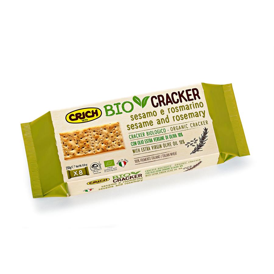 Crackers Sésame &amp; Romarin - 250 gr - Crich